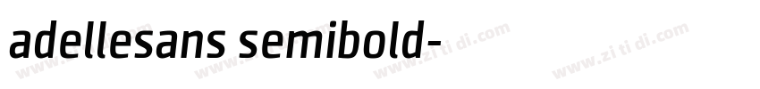 adellesans semibold字体转换